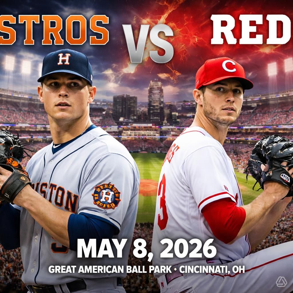 May 8th, 2026 GAME PREVIEW: Houston Astros vs. Cincinnati Reds analysis, picks, prediction and odds